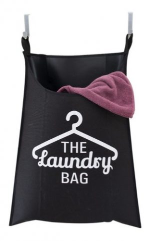 Canasto Ropa Sucia Para Puerta + 2 Varillas De Hierro Baño